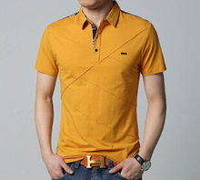 Roupas Masuclina Polo Short Sleeve 2015 Spring Summer Plus Size M-6XL Mens Polo Shirt 100% Cotton High Quality Men Polo 6XL