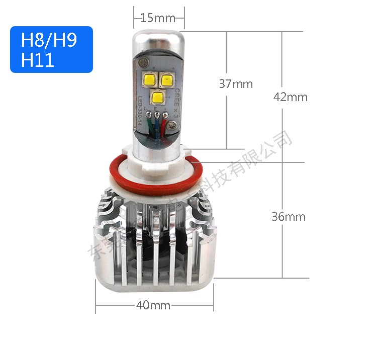 17- H11 H8 H9 LED CAR HEADLIGHT FOG LIGHT DRL