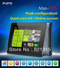 DHL Free shipping PIPO MAX M6 RK3188 Quad core 9.7inch Retina IPS Capacitive Screen Android 4.2 Tablet PC Bluetooth 2G RAM 16GB