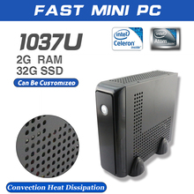 mini pcs ITX Computer with Intel 1037U Dual Core 1 8GHz 2G RAM 32G SSD mini