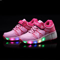 2017 New neon light up led luminous shoes girls color glowing casual fashion with new simulation