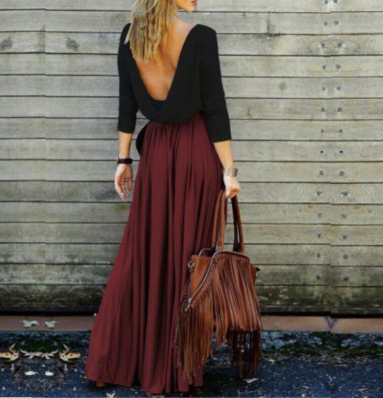 Wine red hotsell chiffon maxi skirt