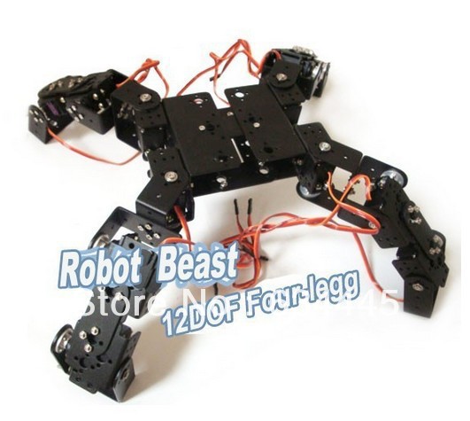 Aluminium Robot Beast Mount Kit 12 DOF Four Legg for Arduino Compatible