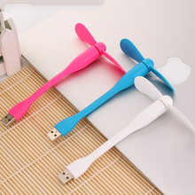 Free Shipping 2015 Hot Xiaomi USB Fan Flexible USB Portable Mini Fan For Power Bank&Notebook&Laptop&Computer Power-saving