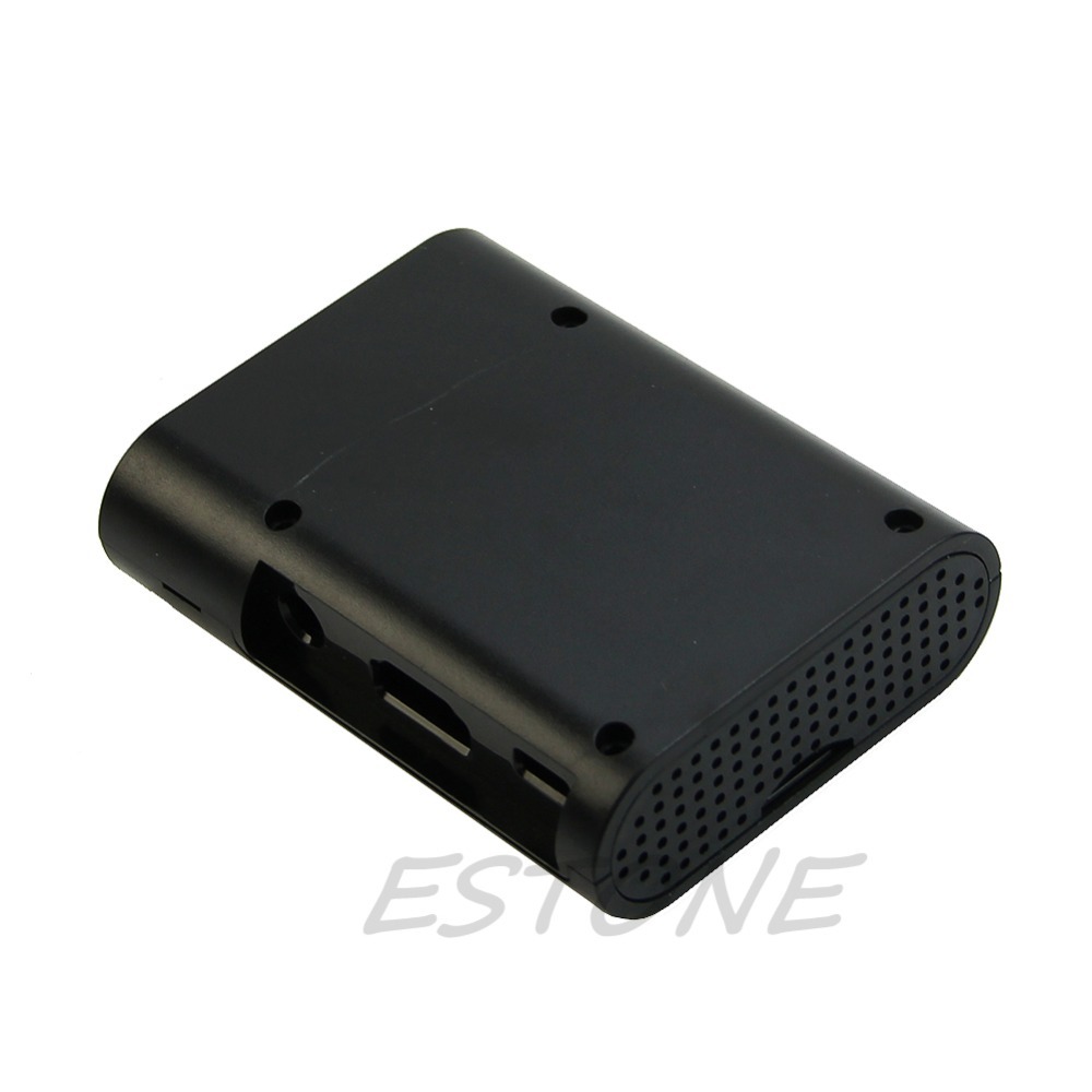 Consumer Electronics Shop - ABS Plastic Case Enclosure for Raspberry Pi 2 Model B & for Pi B+ w/ Screws Cover Shell