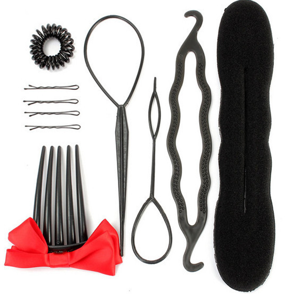 Braiders New Elastic Clamping Entrainment Tied Hair Weaving