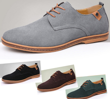 Wholesale sale! 2015 New Suede Genuine Leather Men shoes Fashion Men Sneakers Casual oxford shoes men US Size6-13