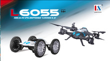 2016 Newest Lishitoys L6055 2in1 Land&Sky RC Quadcopter Flying Car 2.4G 4CH 6Axis Helicopter Drone Remote Control Toys