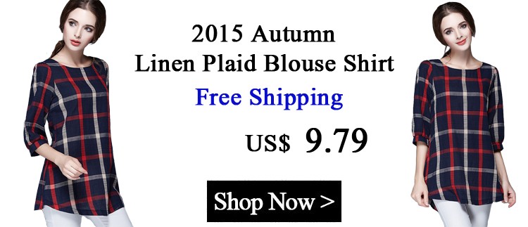 linen plaid blouse