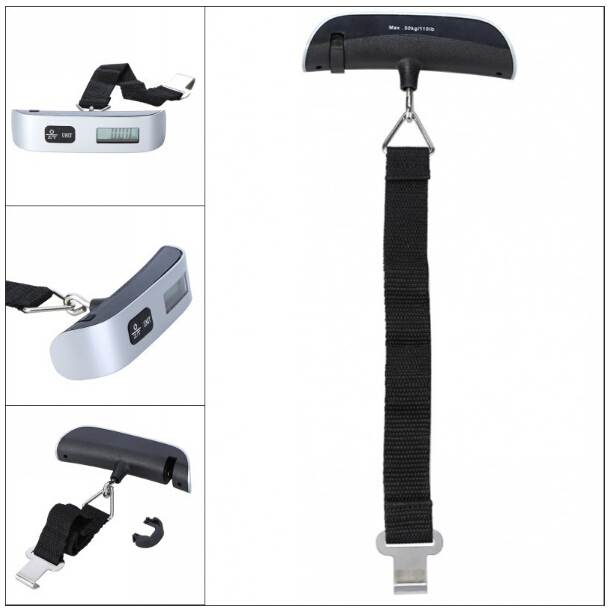 New Portable LCD Display Electronic Hanging Digital Luggage Weighting Scale 50kg 10g 50kg 110lb Weight Scales