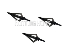 12pcs 100grain Bow and Crossbow arrow broadhead Black Hunting Broadheads
