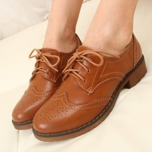 PLUS size 34-43 brogue Oxford shoes women flats new autumn 2015 Fashion women shoes sapatos femininos sapatilhas zapatos mujer