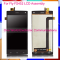Black White For Fly FS452 Nimbus 2 FS452 Phone LCD Screen Display Digitizer With Touch Screen