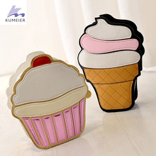 2015 Brand New Famous designer sweet woman crossbody party small mini chain shoulder bag clutch PU fashion ice cream handbags