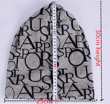 New arrival 2 Use Cap Knitted Scarf Winter Hats for Women Letter Beanies Women Hip hot
