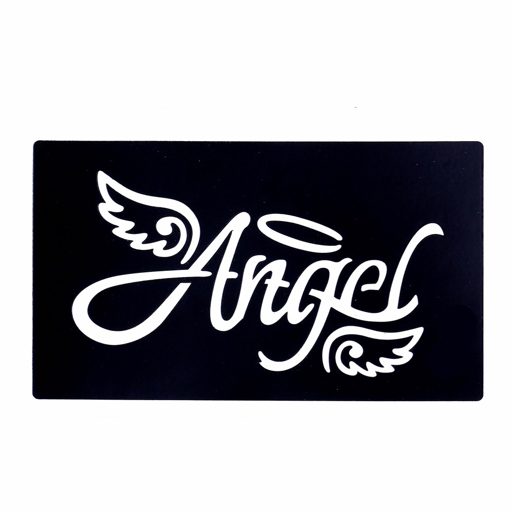 1 Piece Henna Stencil Tattoo Airbrush Painting Template Angel Wing Design Indian Small Henna Tattoo Body Art Stencil Fashion G42