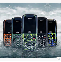 Original Waterproof Mini A8N Cell Phone 1.3 Inch Sreen GSM Quad Band Dustproof Shockproof Rugged Mobile Phone