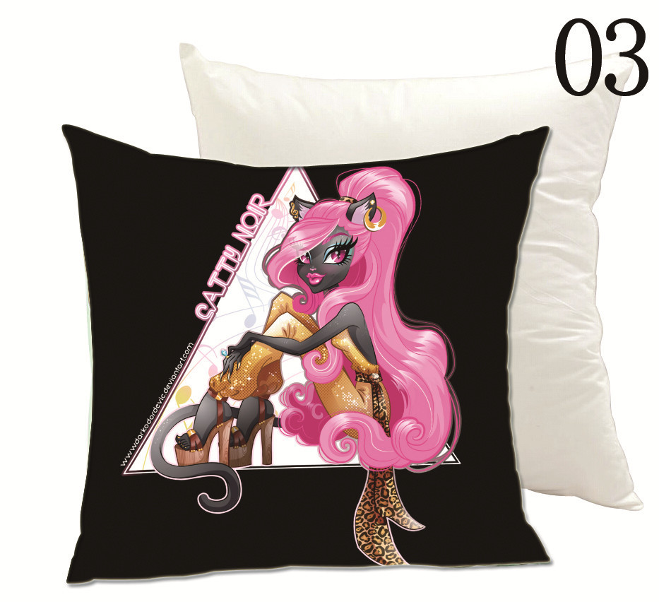 45*45 cushion cover new creative cartoon cute throw pillow cover monster high pillow case ever ...