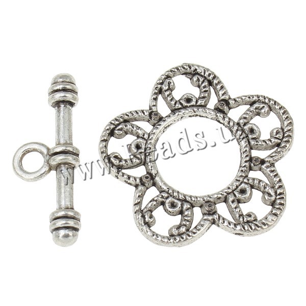 hot 20Sets Tibetan Silver Toggle Clasps Ring 25x2mm 24x9x4mm