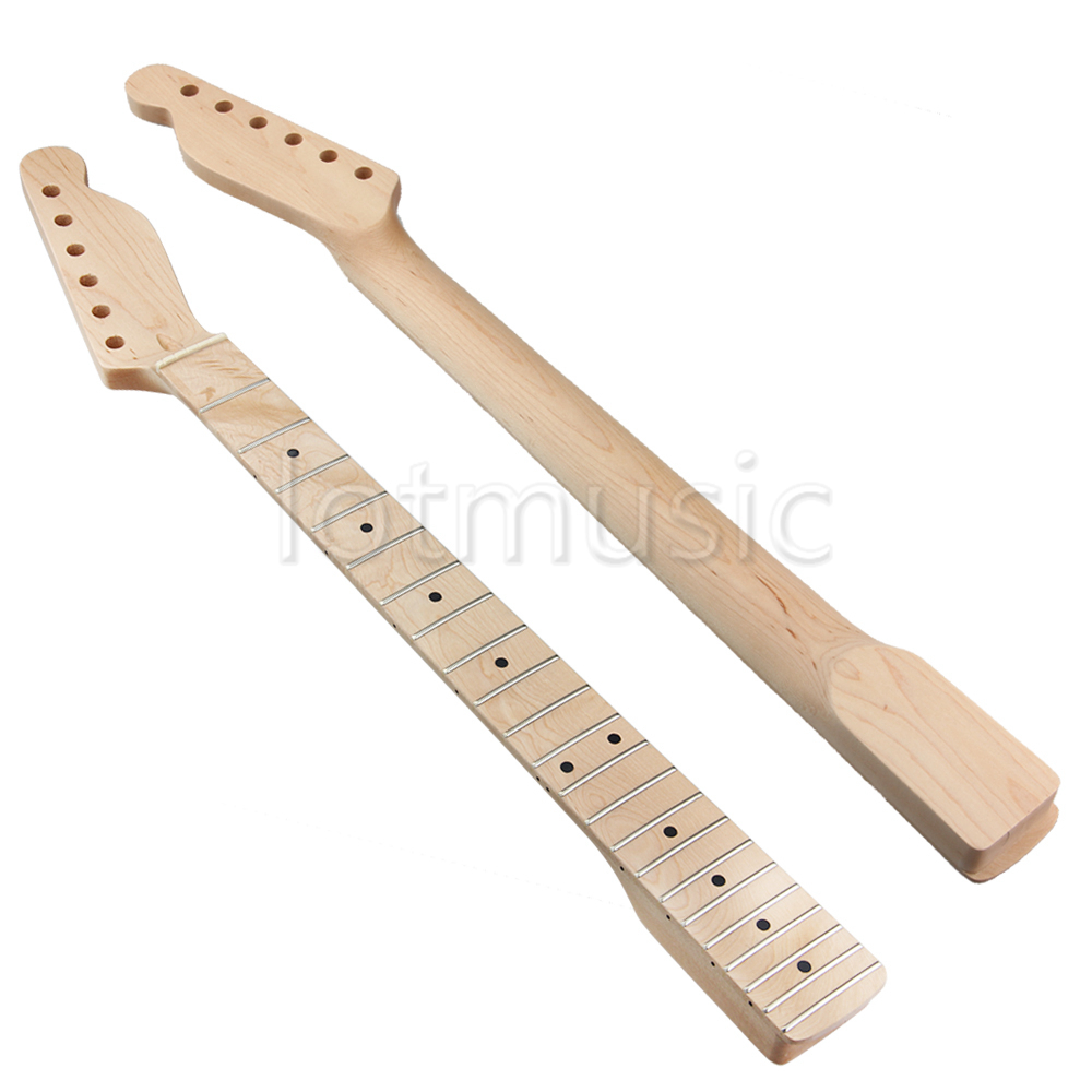 22 Frets Electric Guitar Neck for ST Style Parts Replacement Maplewood Gloss