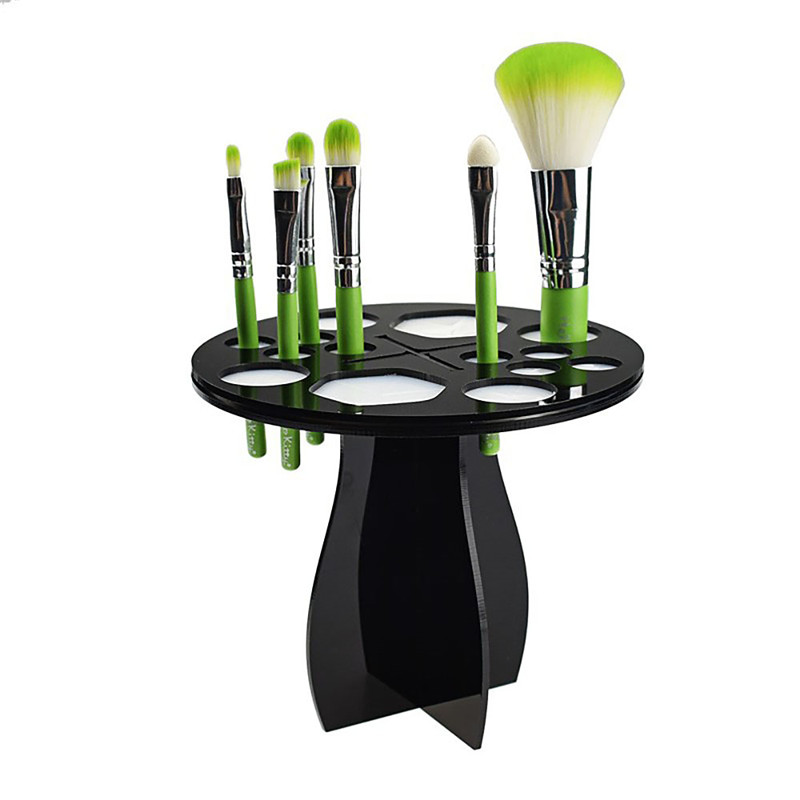 Acrylic Makeup Eyeshadow Power Drying Brush Rack Organizer Holder Makeup Brushes Stand Storage