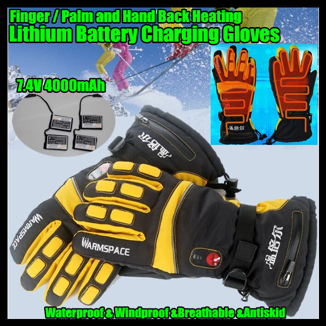 7.4V 4000MAH USB Electric Heat Gloves,Outdoor Ski Sport Lithium Battery Self Heating,Finger/Palm/Hand Back Heating,3 Gear 6-12H 7.4V 4000MAH USB Electric Heat Gloves,Outdoor Ski Sport Lithium Battery Self Heating,Finger/Palm/Hand Back Heating,3 Gear 6-12H