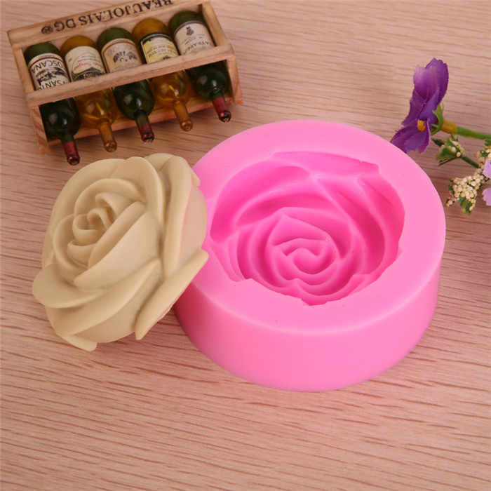 Big Rose Shaped silicone Fondant Mold,Resin Clay Chocolate Candy Silicone Cake Mould,Fondant Cake Decorating Tools