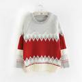 Harajuku Autumn Winter Soft Warm Ugly Christmas Sweater With Deer Pull Femme Women Pullovers Korean Diamond