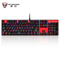New Motospeed Inflictor CK104 Mechanical Keyboard Blue Switches Backlit RGB Ergonomics LED Light Professional Gaming Keyboard
