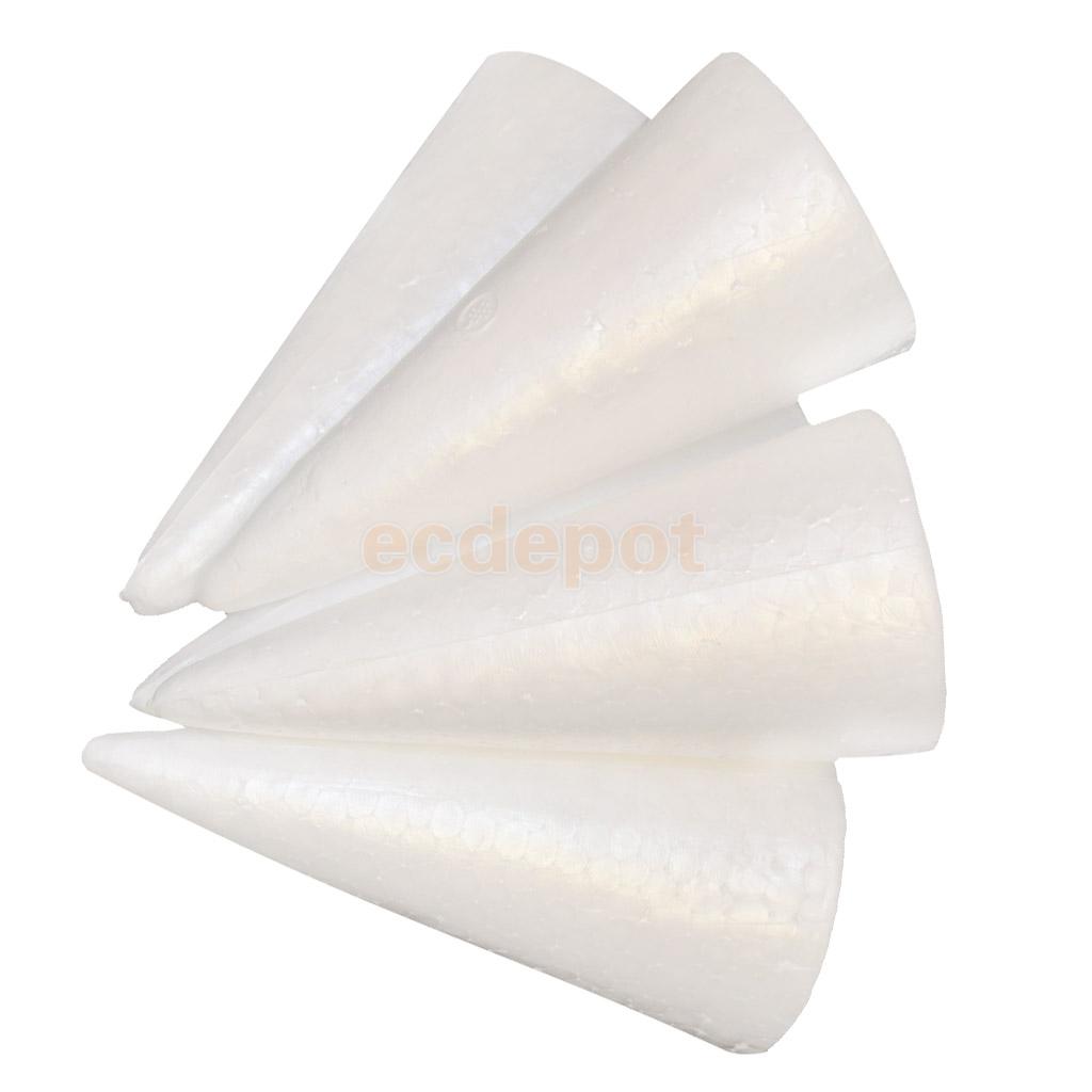 5//10pcs Cone Shape DIY Christmas Tree Styrofoam Foam Modeling Craft 70//100//150mm