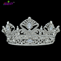 2014 New Fashion Luxury Queen Crown Bride Flower Austrian Crystal Zircon Round Symmetric Tiara Crown Wedding