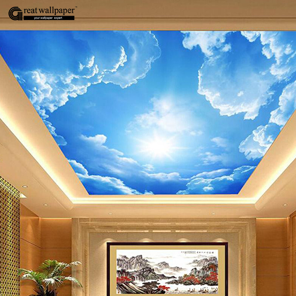 3d Large Hotel Lobby Ceiling Mural Wallpaper Bedroom Living Room