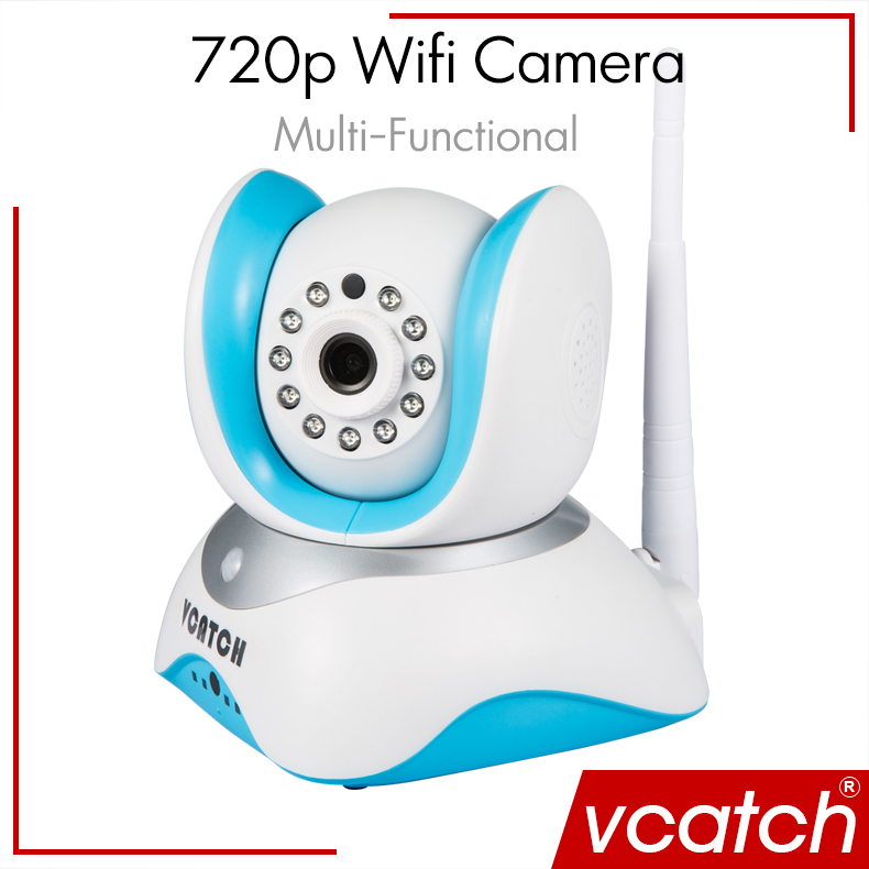 Гаджет  Vcatch Wifi Camera IP Camera Wireless CCTV 720P HD P2P Baby Monitor Security P/T Micro SD Card Camera Free IOS & Android APP None Безопасность и защита