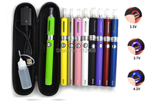 Hot EVOD MT3 Kits with MT3 Atomizer Electronic Cigarettes 650/900/1100mah Adjustable voltage Battery E-cigarette in Zipper Case