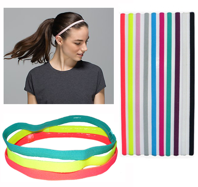 10 pieces lot Sports Elastic Headband Football Softball Rubber Plastic Silicone Hair Band Bandage On