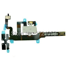 New Black and White headphone Earphone Audio Jack Volume Mute Silent Switch Button Flex Cable for iPhone 4s 4gs Free Shipping