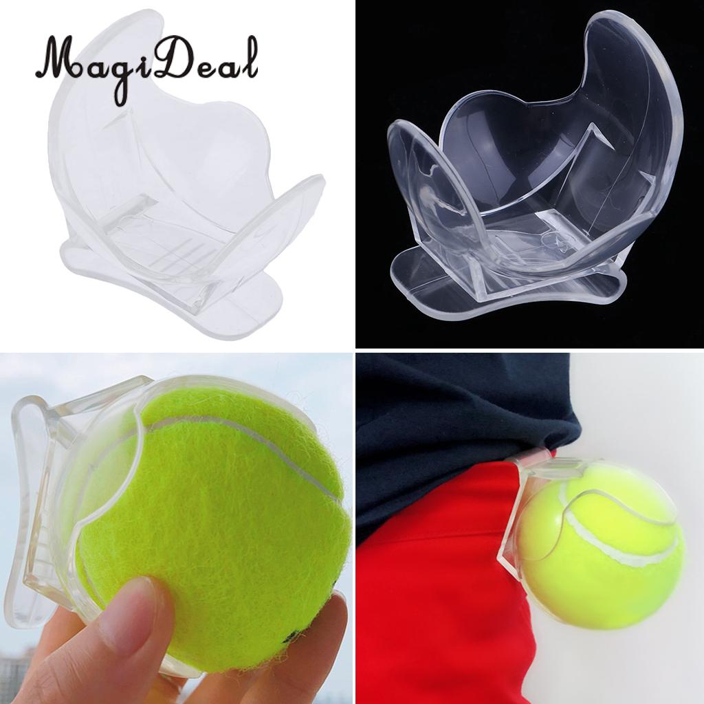 Transparent Tennis Ball Clip Plastic Tennis Training Ball Holder O6Y4 