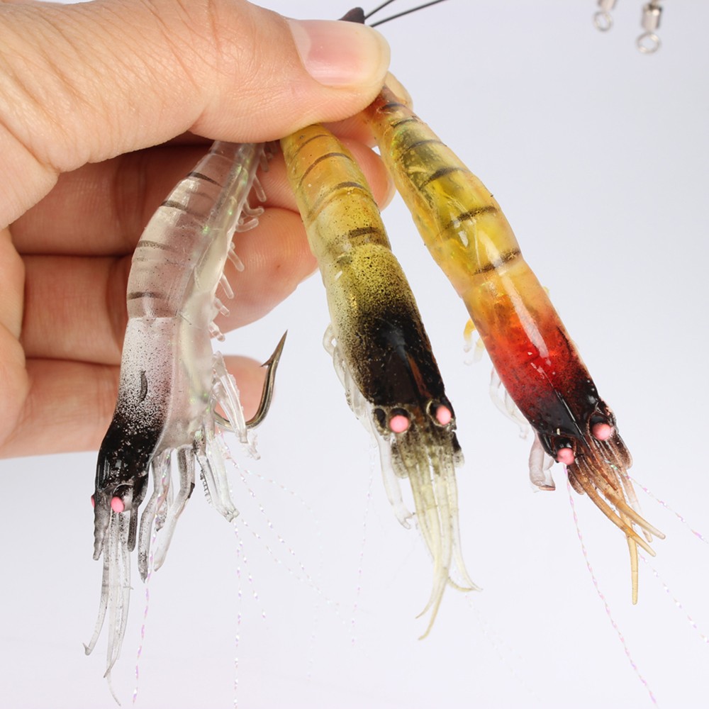 Goture luminous shrimp lure soft <font><b>fishing</b></font> bait isca artificial fish lure soft baits 5pcs Goture luminous shrimp lure soft <font><b>fishing</b></font> bait isca artificial fish lure soft baits 5pcs