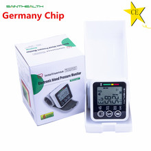 2016 New Health Care Germany Chip Automatic Wrist Digital Blood Pressure Monitor Tonometer Meter for Measuring And Pulse Rate