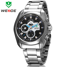 Hot Sale 30 Meters Waterproofed WEIDE Luxury Brand Mens Diver Analog Sprots Quartz Wrist Watch Fashion