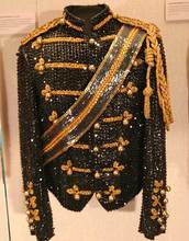 XS-6XL cool 2016 new Michael Jackson new dance stage costumes uniforms concerts Moonwalk Slim personality sequined suit jacket