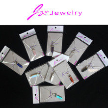 2016 statement necklaces Quartz Crystal Necklace bullet shape natural stone pendant necklaces for women jewelry wholesale