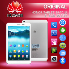 Original Huawei Honor Tablet S8-701u 3G WCDMA 8″ 1280×800 IPS Snapdragon MSM8212 1.2GHz Android4.3 1GB+8GB Dual cameras 5MP