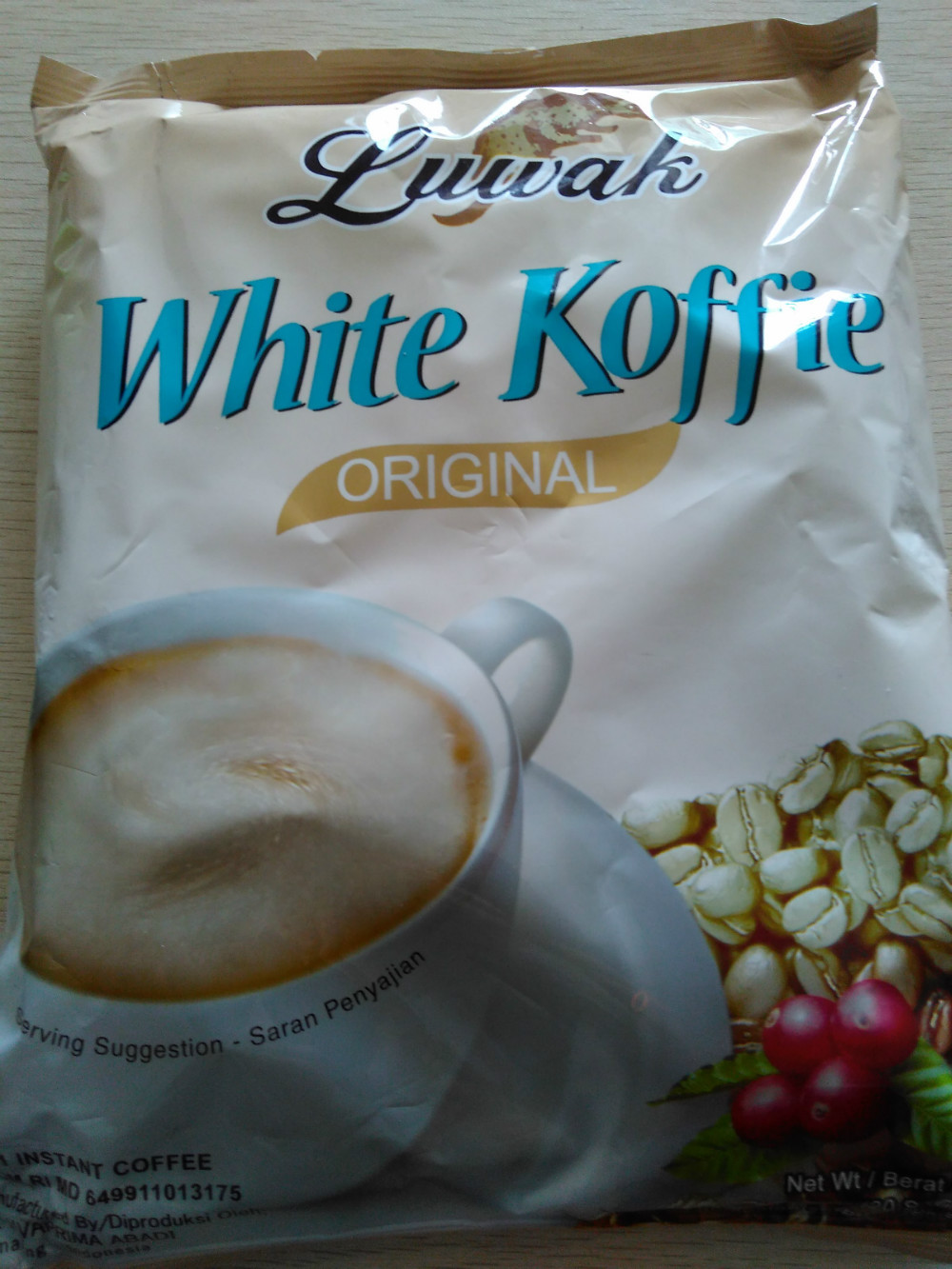 Luwak White Koffie Indonesia 3 in 1 instant coffee white 400g free shipping Promotional explosion models