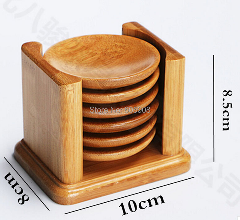 7pcs Bamboo Wood Round Trays For Tea Trays With Shelf For On Sale 100 Natural 