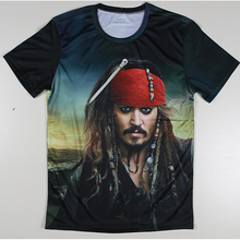 Movie Pirates Of The Caribbean Jack Sparrow Printed Skull Tshirts Harry Potter Design Cheap T Shirts Men Short Sleeve T-shirts