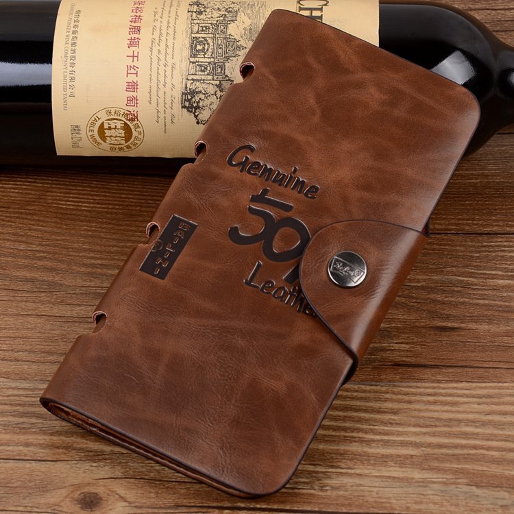 New 2015 Top Vintage Brand Wallets Western Cowboy Hasp Genuine Leather Wallet For Men Bags Free