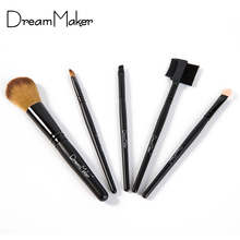 DreamMaker 5pcs Cosmetic professional makeup Brushes Set kit Make up Brushes Kits for Women foundation brush