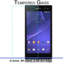 Amazing 9H 0.3mm 2.5D Nanometer Tempered Glass screen protector for Sony Xperia C3 D2533 C3 Dual D2502