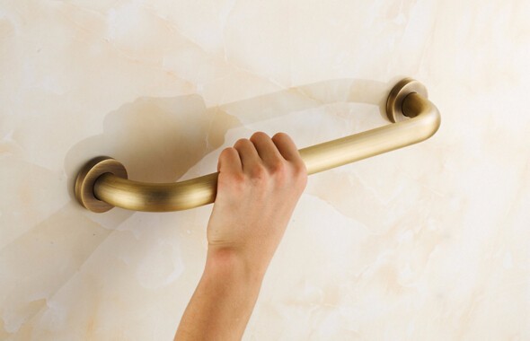 Description Picture 2 of itemHigh Quality 40 cm brass bathroom armrest handle antique strong bathtub armrest handrail Grab Bars Hand Safety bar